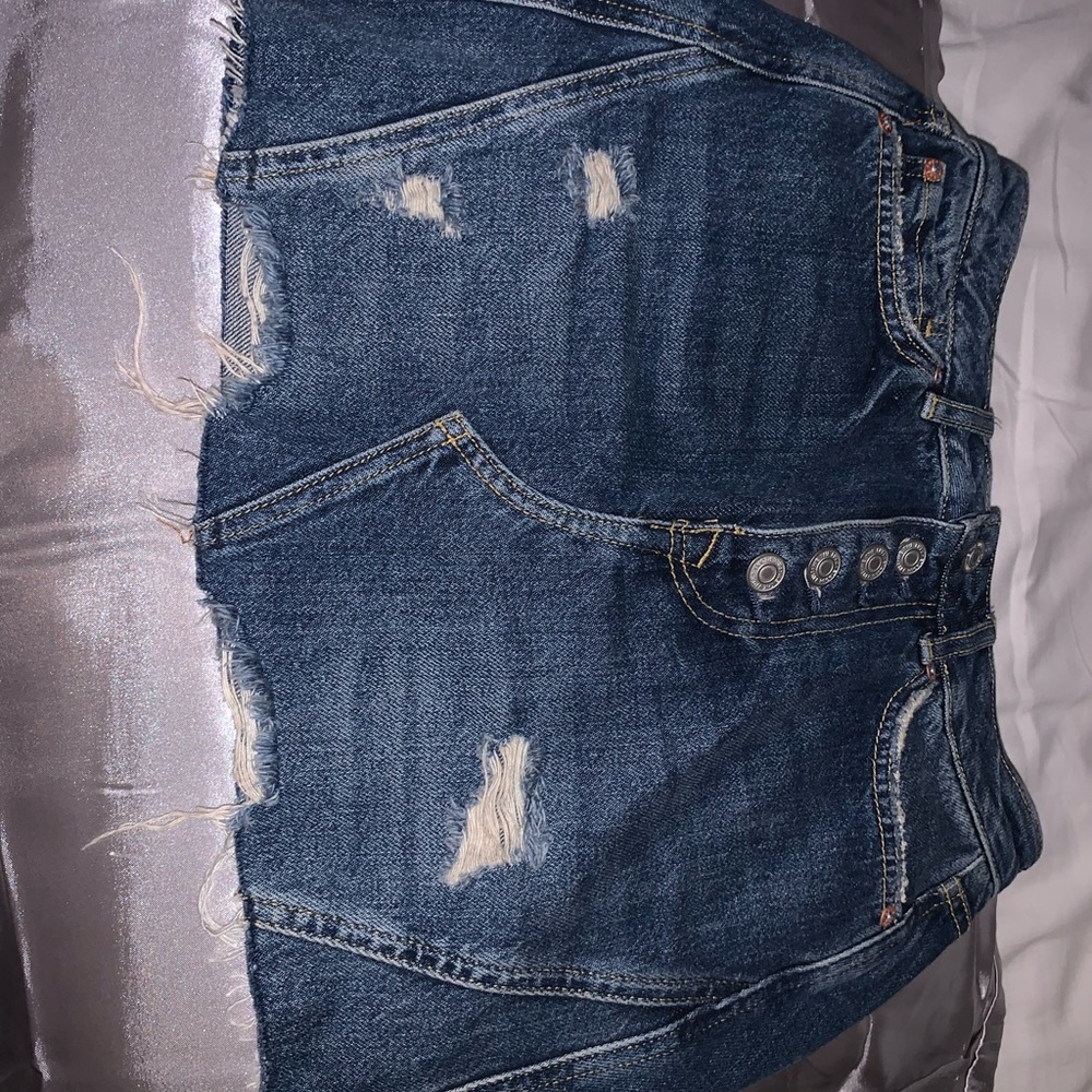 FREE PEOPLE JEAN SKIRT